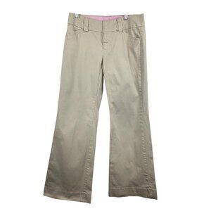 Gap Curvy Ankle Stretch Flare Pants Size 4 Beige